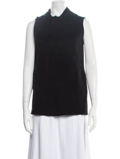 Pre-owned Theory Wool Vest In Black