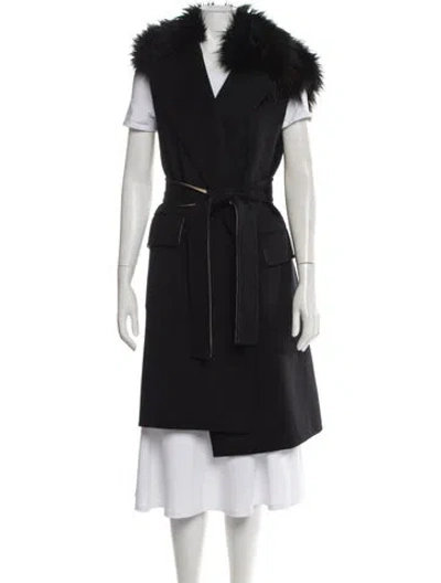 Pre-owned Theory Wool Vest In Black