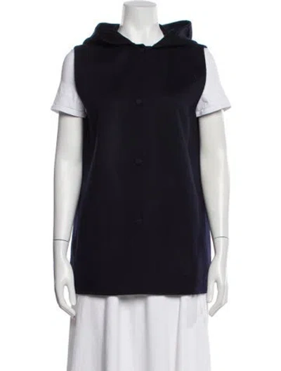 Pre-owned Theory Wool Vest In Blue