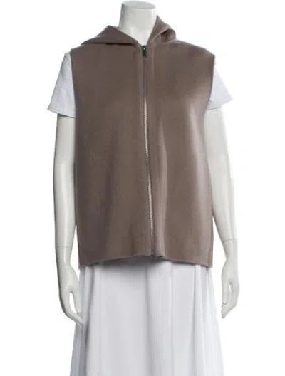 Pre-owned Theory Wool Vest In Gray