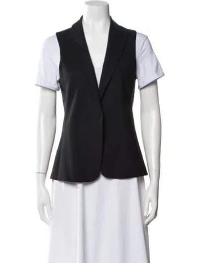 Pre-owned Theory Wool Vest In Gray