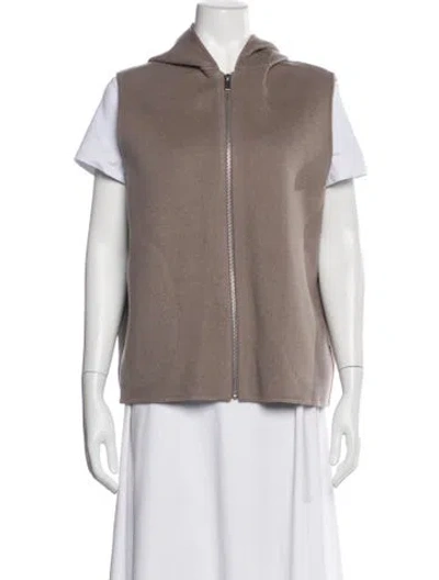 Pre-owned Theory Wool Vest In Gray