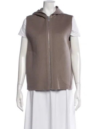 Pre-owned Theory Wool Vest In Neutrals