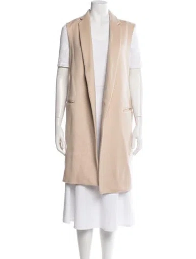 Pre-owned Theory Wool Vest In Pink