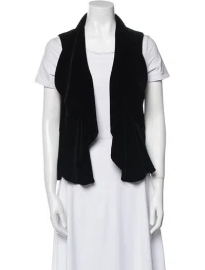 Pre-owned Theory Wool Vest W/ Tags In Black