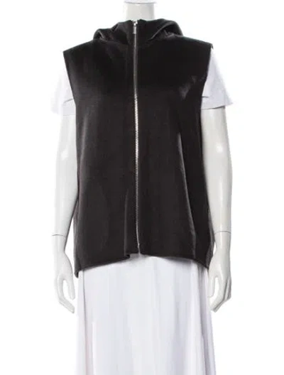 Pre-owned Theory Wool Vest W/ Tags In Black