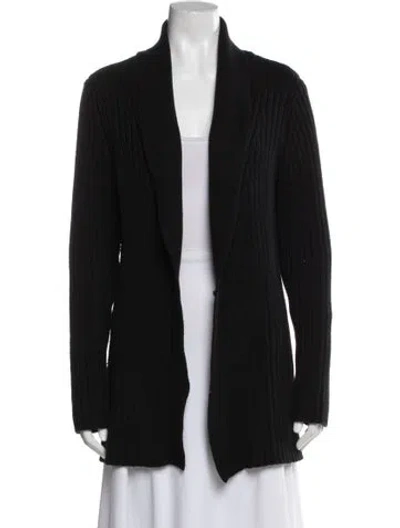 Pre-owned Theory Wool V-neck Sweater In Blue