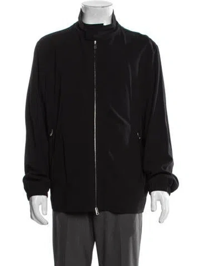 Pre-owned Theory Wool Windbreaker In Black