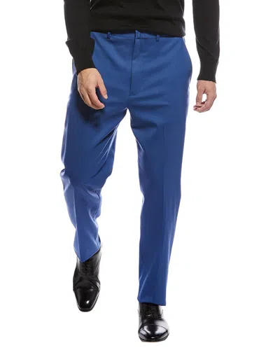 Theory Wool-blend Pant In Blue