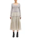 Theory Wool-blend Top In Neutral