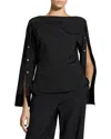 Theory Wool-blend Top In Black
