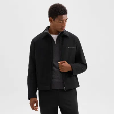 Theory Workwear Jacket In Moleskin Twill In Black