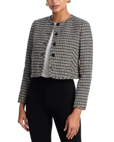 THEORY WOVEN TWEED CARDIGAN JACKET