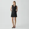 Theory Wrap Blazer Dress In Stretch Wool In Black