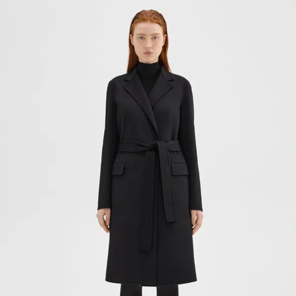 Theory wool & cashmere wrap jacket sales