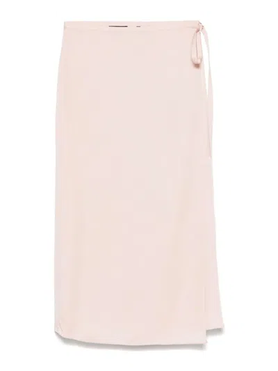 THEORY WRAP MIDI SKIRT