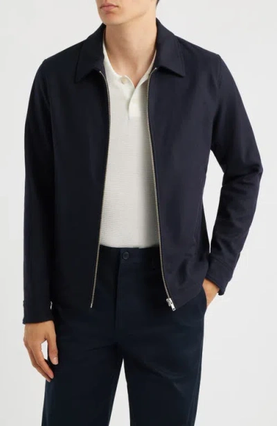 Theory Wyatt Wool Blend Bomber Jacket In Black