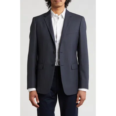 Theory Xylo Microplaid Wool Blend Sport Coat In Navy Multi