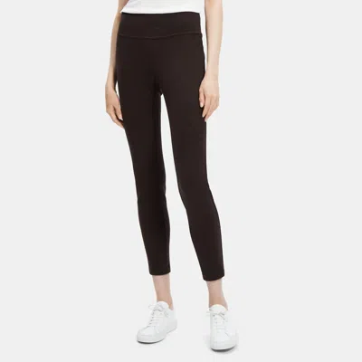 Theory Yoke Legging In Marled Compact Knit In Multi