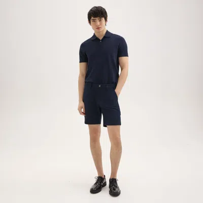 Theory Zaine 7" Carpenter Short In Stretch Cotton Canvas In Baltic
