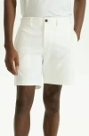 Theory Men's Zaine Stretch Twill Shorts In White