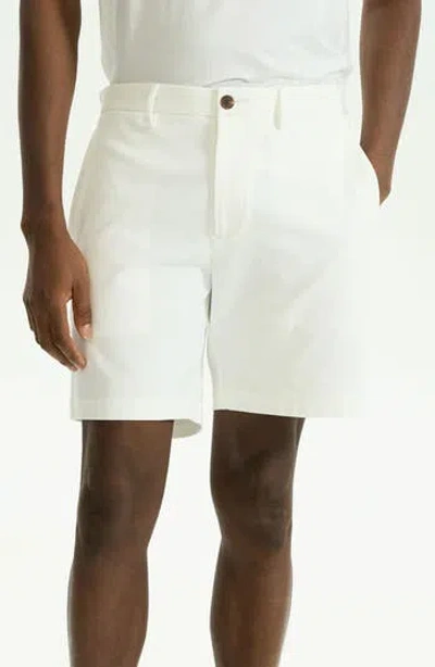 Theory Zaine 7 Shorts In Eco Bistretch In White