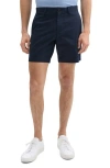 Theory Zaine Cotton Blend Shorts In Baltic