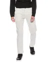 Theory Zaine Eco Crunch Linen-blend Pant In White