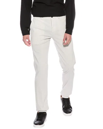 Theory Zaine Eco Crunch Linen-blend Pant In Brown