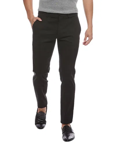 Theory Zaine Eco Crunch Linen-blend Pant In Black