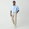 Theory Noll Short Sleeve Camp Shirt In Earl Grey