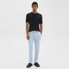 Theory Zaine Pant In Linen-viscose In Blue