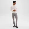 Theory Zaine Pant In Precision Ponte In Soft Grey