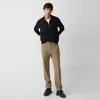 Theory Zaine Pant In Precision Ponte In Walnut