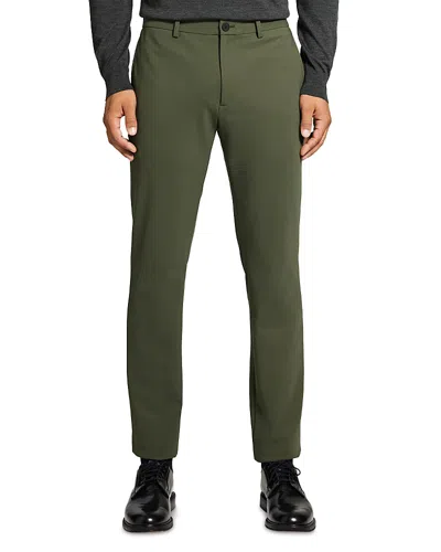 THEORY ZAINE SLIM STRAIGHT STRETCH PANTS IN PRECISION PONTE