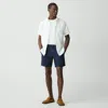 Theory Zaine Short In Stretch Cotton In Baltic