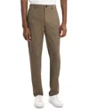 Theory Zaine Slim Straight Stretch Pants In Precision Ponte In Brown