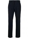 Theory Zaine Slim-cut Trousers In Blue