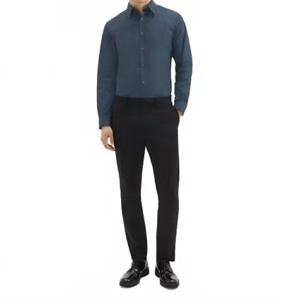 Theory Zaine Stretch Cotton Pants In Black