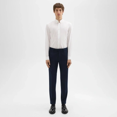 Theory Zaine Tab Pant In Stretch Cotton In Baltic