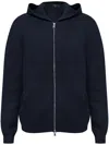 THEORY ZIP-FASTENING HOODIE