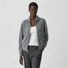 Theory Zip Jacket In Cashmere In Gray