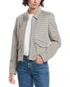 Theory Zip Jacket In Neutral