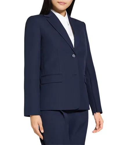 Theory Zip Sleeve Wool-blend Jacket