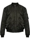Theory Flight Bomber Jacket In Recycled Nylon In Black