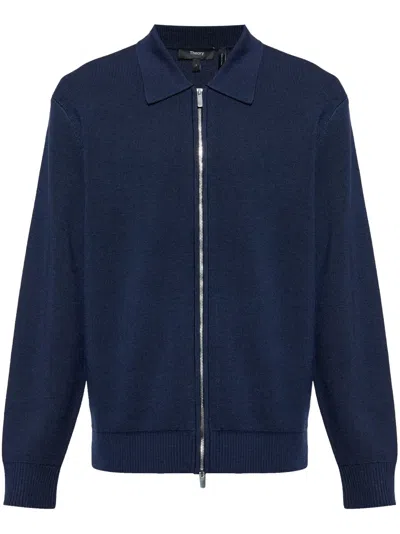 THEORY ZIP-UP CARDIGAN