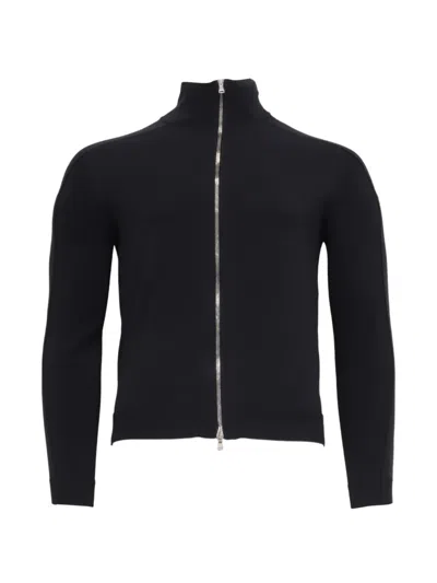 Pre-owned Theory Zip-up Cardigan In Blue