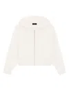 Theory Zip-up Hoodie In Neutral