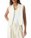 Theory Stretch Cotton Blend Zip Sweater Vest