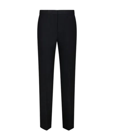 Theory Zipper Pleated Casual Pants In Black
